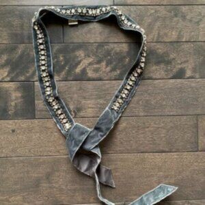 Banana Republic Velvet Embellished Belt - NEW